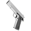 Zestaw pistolet wiatrówka Voltran Ekol ES 1911 v2 White 4.5 mm - Blow Back, 1500 BBs, 10 kapsuł, tarcze