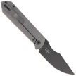 Kizer Harpoon Fold Knife Gray Titanium, Matte DLC Ultra Elmax by Maverick Customs (Ki4784A3)