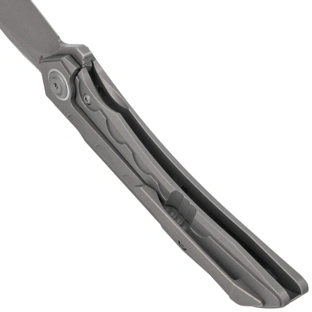 Bestech Samari Grey Titanium, Bead Blasted/Stonewashed M390 by Kombou Knife (BT2009A)