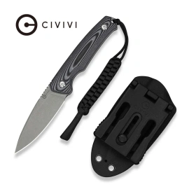 Nóż Civivi Altus Fixed Gray-Black G10, Gray Stonewashed 14C28N (C20076B-2)