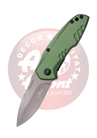 Nóż składany Third Decor Habitat N83V Green Anodized Aluminum, Titanium Gray Coated 420 (TH-N83V)