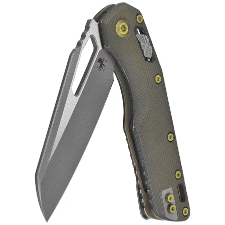 Nóż składany Microtech MSI S/E Fluted Distressed Grenade Green Aluminium, Apocalyptic M390MK by Tony Marfione (210-10FLDGG-U25)