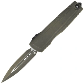 Nóż automatyczny OTF Microtech Luminary ZBP D/E Signature Weathered Grenade Green Aluminium, Weathered Grenade Green M390MK by Tony Marfione (1270-1WGGS)