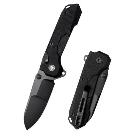 Nóż składany Remette Cosmic Black G10, Black Titanium Plating 14C28N (RTCO-GB)