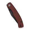 Civivi Clingman Knife Burgundy G10, Black Stonewashed Nitro-V by Taylor Martin Best Damn EDC (C23065-2)