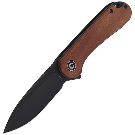CIVIVI Knife Elementum Flipper Cuibourtia Wood, Black Stonewashed (C907U)