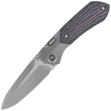Nóż składany Remette Meteor Titanium/Jazzy CamoCarbon Carbon Fiber, Sandblasting M390 (RTPT-JAC)