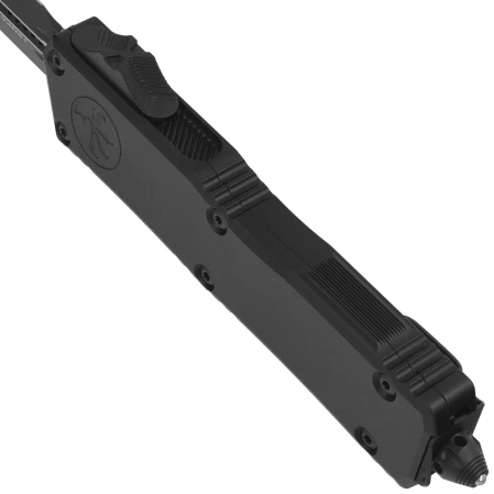 Nóż automatyczny OTF Microtech Scarab II Gen III Executive D/E Black Aluminium, Tactical Black DLC M390MK by Tony Marfione (1175-1T)