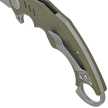 Kubey Wrath Knife Green G10, Beadblasted 14C28N by MUZI Design (KU261B)
