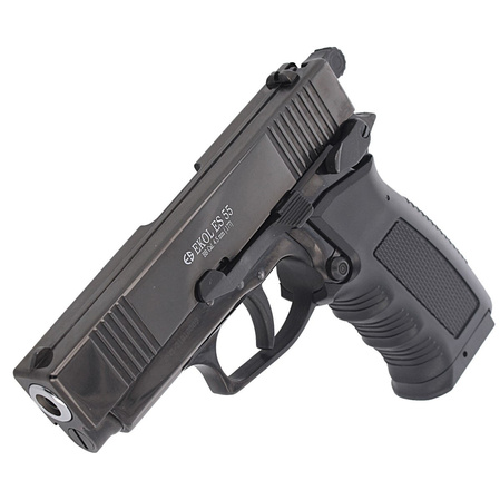 Zestaw pistolet wiatrówka Voltran Ekol ES 55 Black 4.5 mm, 1500 BBs, 10 kapsuł, tarcze