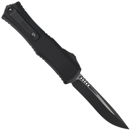 Microtech Hera II Mini S/E Recurve OTF Knife Black Aluminium, Black M390MK by Tony and Sean Marfione (1705M-1T)
