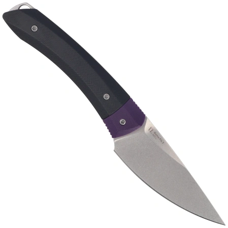 Nóż Kizer MoMo Fix 3 Purple-Black G10, Stonewashed AEB-L by Vladimir Legachev (1124A3)