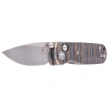 Bestechman Sprite Knife Flamed Titanium, Stonewashed/Satin M390 (BMK21C)