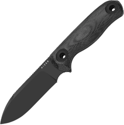 Kizer Drop Bear Fix 3 Knife Black Micarta, Black 1095 by Azo (1101A3)