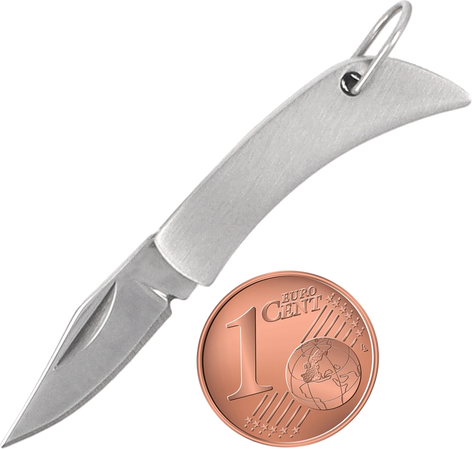 Third Decor Habitat Miniature Knife Polished Steel, Satin 420 (N89-1)