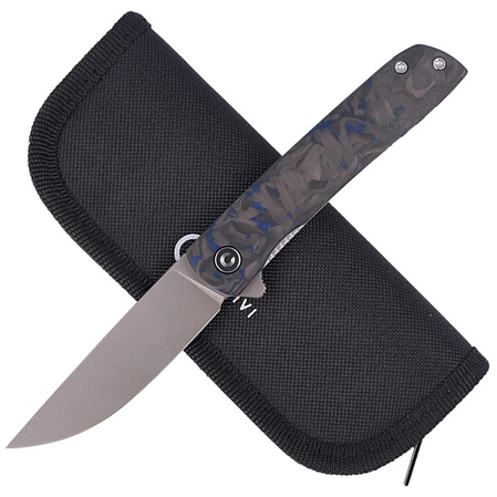 Nóż składany CIVIVI Bo Blue / Black Carbon Fiber, Gray Stonewashed Nitro-V by Brad Zinker (C20009B-A)