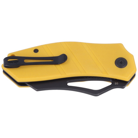 Kubey Ceyx Knife Yellow G10, Darkwashed D2 (KU335C)