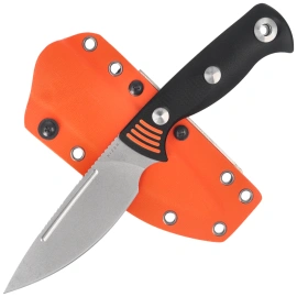 Nóż Kizer Evenki 3 Black-Orange G10, Stonewashed AEB-L by Azo (1099A1)