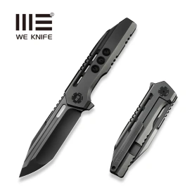 Nóż składany WeKnife Gunwale LE ???/200 Polished Gray Titanium, Polished Gray M390 (WE24048-2)