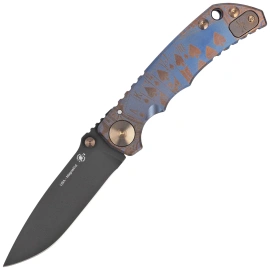 Spartan Blades Harsey Folder ''Royal Flush'' Titanium, Black PVD MagnaCut