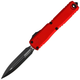 Microtech Ultratech Gen IV D/E OTF Knife Red Aluminum, Black M390MK by Tony Marfione (11224-1RD)