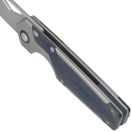 Nóż składany Kizer Serpentine Silver Titanium / Blue Richlite, Satin M390 by Jonathan Styles (Ki3759FDA3)
