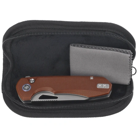 Remette Camel Knife Brown G10, Sandblasted 14C28N (RTCMLC)