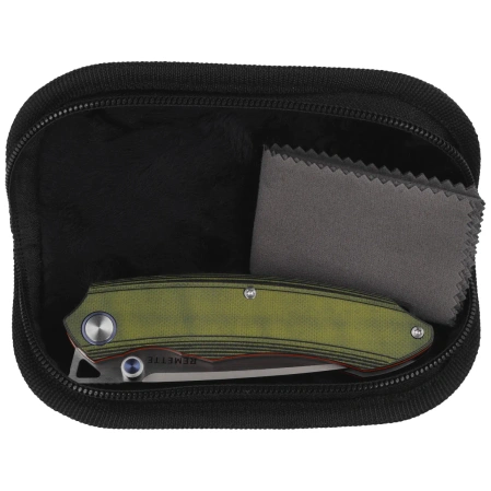 Remette Wild Species GC103 Knife Green G10, Fine Hand Grinding 14C28N