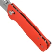 Kubey Bluff Knife Red G10, Sandblasted 14C28N by Garet Caronna (KU248H)