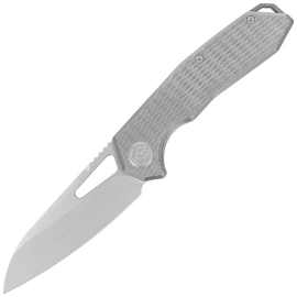 Kubey KB Knife Vagrant Grey Titanium, Sandblasted M390 by Maksim Tkachuk (KB284J)