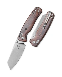 Bestechman Cicada's Wing Knife Desert Ironwood, Satin 10Cr15MoV (BMK06-W-3)