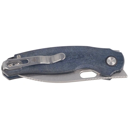Kizer Seagull Knife Blue Canyon Richlite, Stonewashed 14C28N (V3770A2)