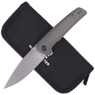 WE Knife Speedster Gray Titanium, Silver Bead Blasted CPM 20CV (WE21021B-1)