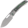 Nóż składany Remette Orca Gray Titanium/Kelp Bed CamoCarbon, Pearlescent M390 (ORCAKD)