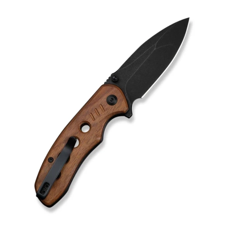 Civivi Triptych Knife Guibourtia Wood, Black Stonewashed 14C28N (C23085B-3)