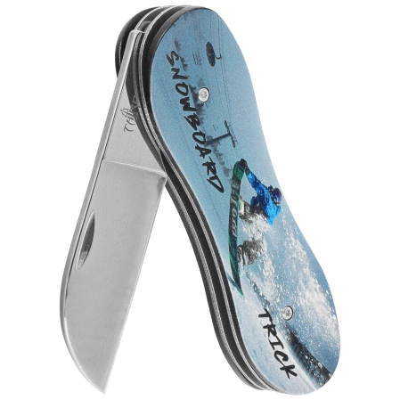 Third Decor Habitat Knife Snowboarder Graphic Aluminium, Mirror 420 (TH-N119E)