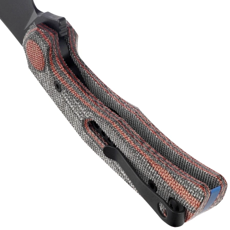 Reate PL-7 Knife Red / Black Micarta, Black PVD Nitro-V (PL-7 RDBKM PVD)