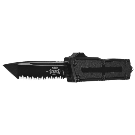 Nóż automatyczny OTF Microtech Scarab II Gen III T/E Black Aluminium, Tactical F/S M390MK by Tony Marfione (1279-3T)