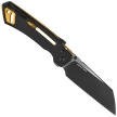 Civivi Buster FG Knife Black G10, Black Stonewashed/Satin Nitro-V by Snecx Tan (C24052-1)