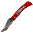 Mikov Crocodile Red ABS Folding Knife, Mirror Finish with Clip (243-NH-1/C CLIP/RED)