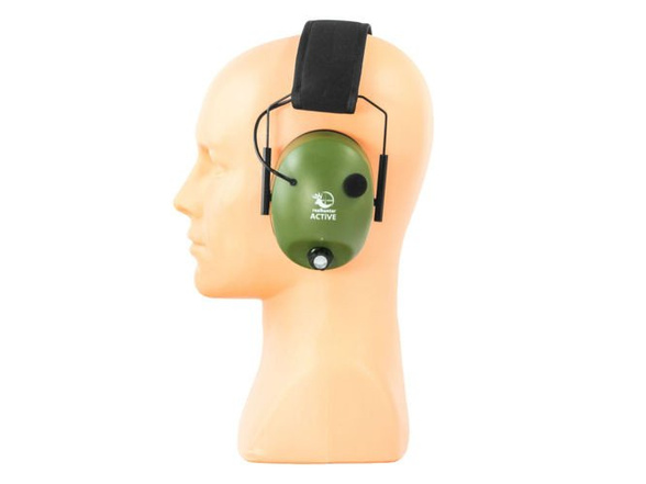 Ochronniki słuchu aktywne RealHunter Olive (258-013)