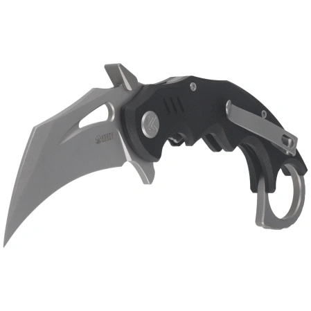 Kubey Mini Wrath Knife Black G10, Beadblasted 14C26N by MUZI Design (KU262A)
