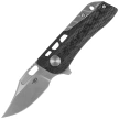 Bestech Engine Bowie Carbon Fiber/Colorful Flamed Titanium, Bead Blasted/Satin CPM S35VN (BT1806D)