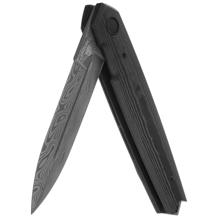 Fox Pacifico LE No 181/300 Knife Black Camo Fat Carbon, Damasteel Thor Damascus by Bob Terzuola (FX-ATC-OG02 DCF)