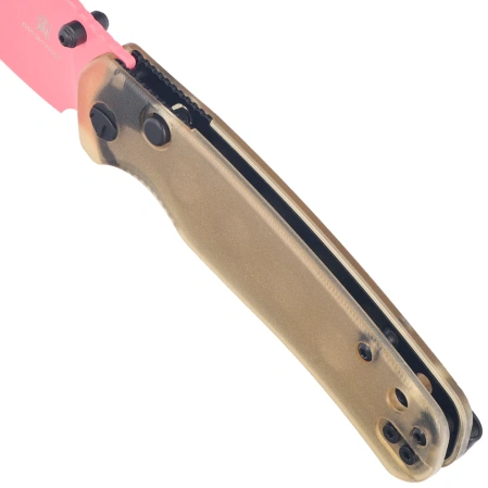 Bestechman Cicada's Wing-TL Knife Clear Ultem, Pink 10Cr15CoMoV (BMK24J)