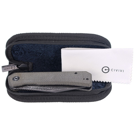 CIVIVI Knife Relic Dark Green Micarta, Black Damascus (C20077B-DS1)