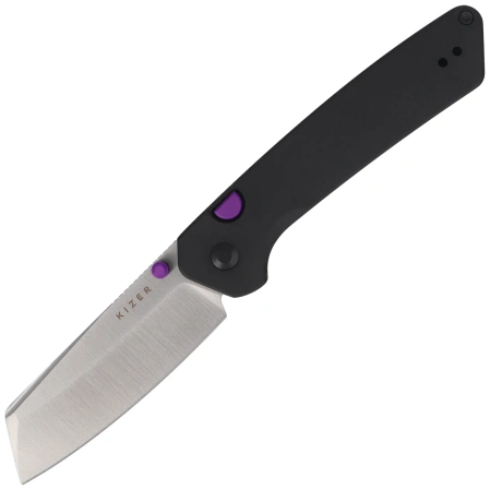 Nóż składany Kizer Madrac Black Aluminium, Satin S45VN by Matteo Pignatelli (Ki3693A2)