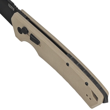 Tekto A3 Delta D/P Automatic Knife Desert G10, Black D2