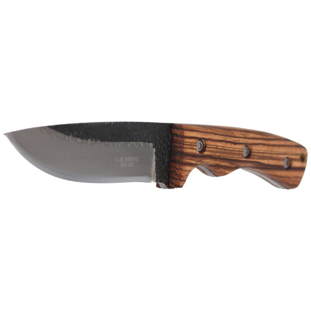 Herbertz CJH Zebra Wood Knife, Satin/Forged 420 (104210)