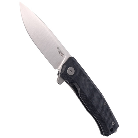 LionSteel Myto Knife Black Canvas, Satin M390 by Molletta ( (MT01 CVB)